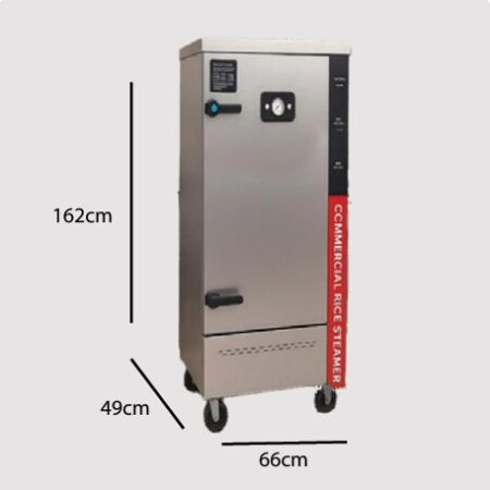Besar - Gas Rice Steamer - Kapasitas 12 Tray, Tekanan Ukur 2,0 KPA