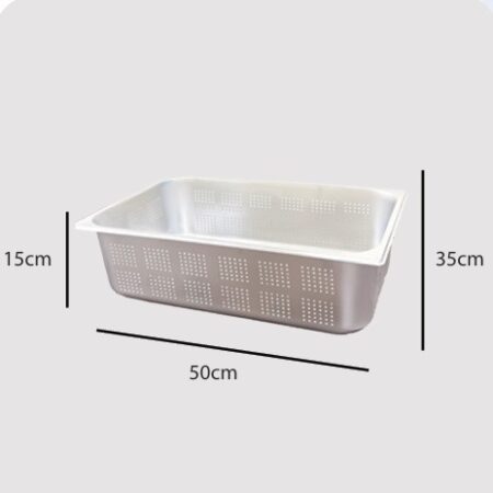 Kecil - Foodpan Lobang Size S - Stainless Steel SUS 304
