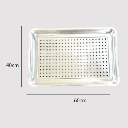 Kecil - Nampan Baki Lobang - Material Stainless Steel